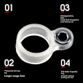 Miniatyrbillede 8 af 10: 14/22 Stk Fiskestang Wire Ring Fiskeline Guide 21MM 21mm setLuminous