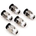 Miniatyrbillede 1 af 6: 5Pak Push To Connect Slangefitting Quick Connect Air Fittings