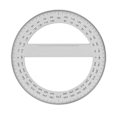 Miniatyrbillede 5 af 7: 3 stk 360° vinkelmåler Svingarm Vinkellineal Math Circle 3
