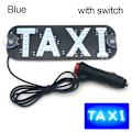 Miniatyrbilde 1 av 10: LED Taxilys Bilsignallampe BLÅ MED BRYTER MED BRYTER blue with switch-with switch