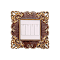 Miniatyrbild 1 av 10: Enkelljusbrytare Cover Socket Surround Frame 04 04 04
