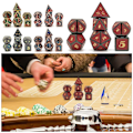 Pikkukuva 9 / 10: 7 kpl / set DND metallinoppaa monitahoinen noppa 05 05 05