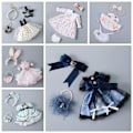 Miniatyrbild 10 av 10: Dockkläder Blommig prinsessklänning 7 7
