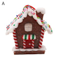 Miniatyrbillede 1 af 8: Julehus hængende vedhæng Julehonningkagehus A A A