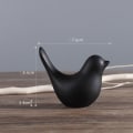 Miniatyrbilde 1 av 10: 2 STK Keramiske Fugle Keramiske Ornamenter SVART S black S
