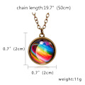 Miniatyrbilde 2 av 10: 3 STK Glow Planet Halskjede Galaxy Chain C C C