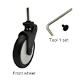 Pikkukuva 4 / 9: Baby pyörät Baby etu- ja takapyörä ETUPYÖRÄ Front Wheel