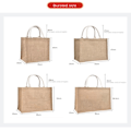 Miniatyrbillede 2 af 10: Kvinder linned taske Jute muleposer 22X17X10CM 22x17x10cm