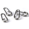 Miniatyrbillede 6 af 10: Fiskeri Hængende Snap Barrel Swivel 16MMBLACK SORT 16mmBlack