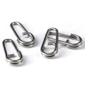 Miniatyrbillede 6 af 10: Fiskeri Hængende Snap Barrel Swivel 21MMBLACK SORT 21mmBlack