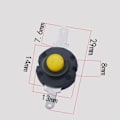 Miniatyrbild 2 av 7: 30st Micro Push Button Switch DC 12V Self-Lock Switch 0,5A