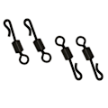 Miniatyrbilde 10 av 10: 25 stk Q-formet lager svingbar fiskekobling 4 4 4