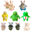 Miniatyrbilde 8 av 10: Elastiske leker Splat Stress Toys 9 9 9