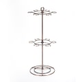Miniatyrbild 1 av 6: Vinglas Flight Server Stand Glasögon Display Tree Stenware Bronze Double Layers-Double Layers