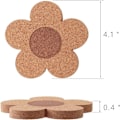 Pikkukuva 2 / 7: 12 kpl Paksut korkkilasinaluset Pienet kukkaeristysmatto 12 kpl 12pcs