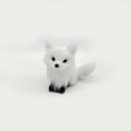 Miniatyrbillede 1 af 10: Simulering Furry Fox Model Rævefigurer HVID A A White A-A