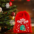 Miniatyrbillede 5 af 10: 5/10 stk julefløjlsposer Candy Snack Gavepose 9X12CM10STK 9x12cm10pcs