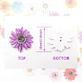 Pikkukuva 3 / 3: Chrysanthemum Button Puiset napit Kukka napit