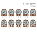 Miniatyrbilde 1 av 10: 10 stk lineær potensiometer WH148N WH148 10 STK B500K-15MM 10 STK 10pcs B500K-15mm