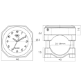 Miniatyrbillede 4 af 7: Styreskruetermometer Vandtæt temperaturdisplay sort