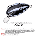 Miniatyrbilde 1 av 10: 3 STK Soft Frog Fishing Lures Mini Soft Lure C C C