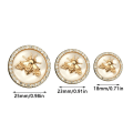 Miniatyrbillede 2 af 10: 10 Stk Rhinestone Knapper Perle Hårnåle HVID 18MM White 18mm