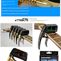Miniatyrbillede 5 af 9: Guitar Tuner Clamp Key Trigger til akustisk SORT black
