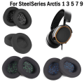 Miniatyrbild 4 av 10: 2st öronkuddar för SteelSeries Arctis 1 3 5 7 9 SVART&BLÅT black&blue