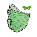 Miniatyrbillede 1 af 9: Butterfly Wings Cape Elf Angel Wings Kappe STYLE 6 STYLE 6 Style 6