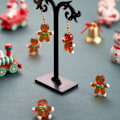 Miniatyrbillede 3 af 3: 10 stk. Honningkagemand Glasperler Julelampeværk Glas