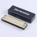 Miniatyrbillede 5 af 10: 10 hullers harmonika kobberkerne SORT Black