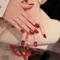 Miniatyrbillede 10 af 10: Almond Fake Nails False Nail A58 A58 A58