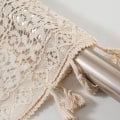 Pikkukuva 6 / 8: 1 kpl Bohemian Verhot Macrame Valance Pitsiverhot kanssa Beige 1 Pcs-1 Pcs