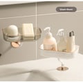 Miniatyrbilde 4 av 6: Spisepinner Rack Sink Avløpsstativ Svampoppbevaringsholder