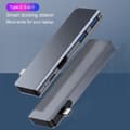 Miniatyrbild 1 av 8: 5 i 1 USB C Hub Type-C dockingstation USB 3.0