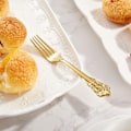 Miniatyrbillede 1 af 8: 4 stk Dessertgaffel i rustfrit stål Retrogaffel i rustfrit stål 1 1 pc