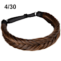 Miniatyrbillede 8 af 10: Syntetisk pandebånd Fishtail Braids Hår 4/30 4/30 4/30