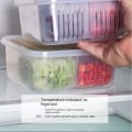 Miniatyrbilde 8 av 9: Kjøleskap Oppbevaringsboks Kjøleskapsarrangør 2STK 2STK 2pcs