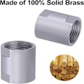 Miniatyrbillede 7 af 7: 2 STK Brusekobling Messing Rør Fitting Brusehoved Converter 2PCS