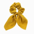 Miniatyrbillede 1 af 7: 5 stk Silke Scrunchie Bowknot Hårreb GUL yellow