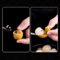 Miniatyrbillede 9 af 10: 2 stk Longan Lychee Corer Skræl fjernelse af frugt og grøntsager 2Pcs