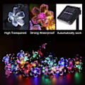 Miniatyrbillede 3 af 5: 7M 50 LED Cherry Flower Solar Cell Light Loop Garden Fairy Light