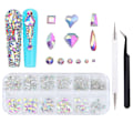Miniatyrbillede 8 af 10: 12Gird Box Nail Art Diamond Rhinestones STYLE C STYLE C Style C