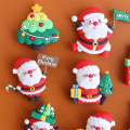 Miniatyrbillede 10 af 10: 1/5 STK Christmas Cake Toppers Glædelig jul 4 4 4