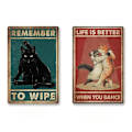 Miniatyrbild 1 av 7: Bajsar du Kattskylt Katt Badrumsinredning TYP 1 TYP 1 TYPE 1
