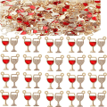 Miniatyrbild 2 av 3: Rödvinskopp Berlocker Glasflaska Berlocker Vinflaskor Chames