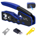 Miniatyrbillede 1 af 10: Tang Crimp Tool RJ45 Pass Through