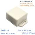Miniatyrbild 4 av 10: Elektronisk projektlåda Vattentät cover Projekt VIT 41X41X15MM White 41x41x15mm
