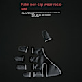 Miniatyrbillede 10 af 10: Taktiske vinterhandsker Opvarmede fleecinghandsker BLACK L