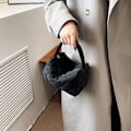 Miniatyrbillede 4 af 10: Quiltet mulepose Plaid håndtasker SORT black